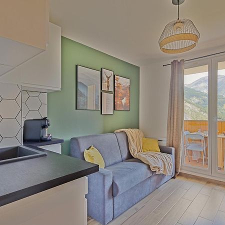 Studio De Charme Avec Vue Sur Le Val D'Allos, Parking Et Wifi Gratuit Exterior foto