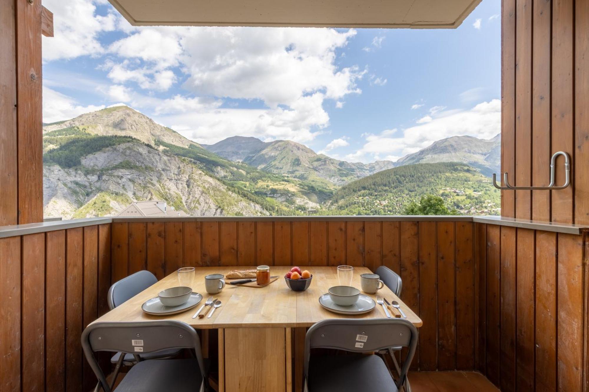 Studio De Charme Avec Vue Sur Le Val D'Allos, Parking Et Wifi Gratuit Exterior foto